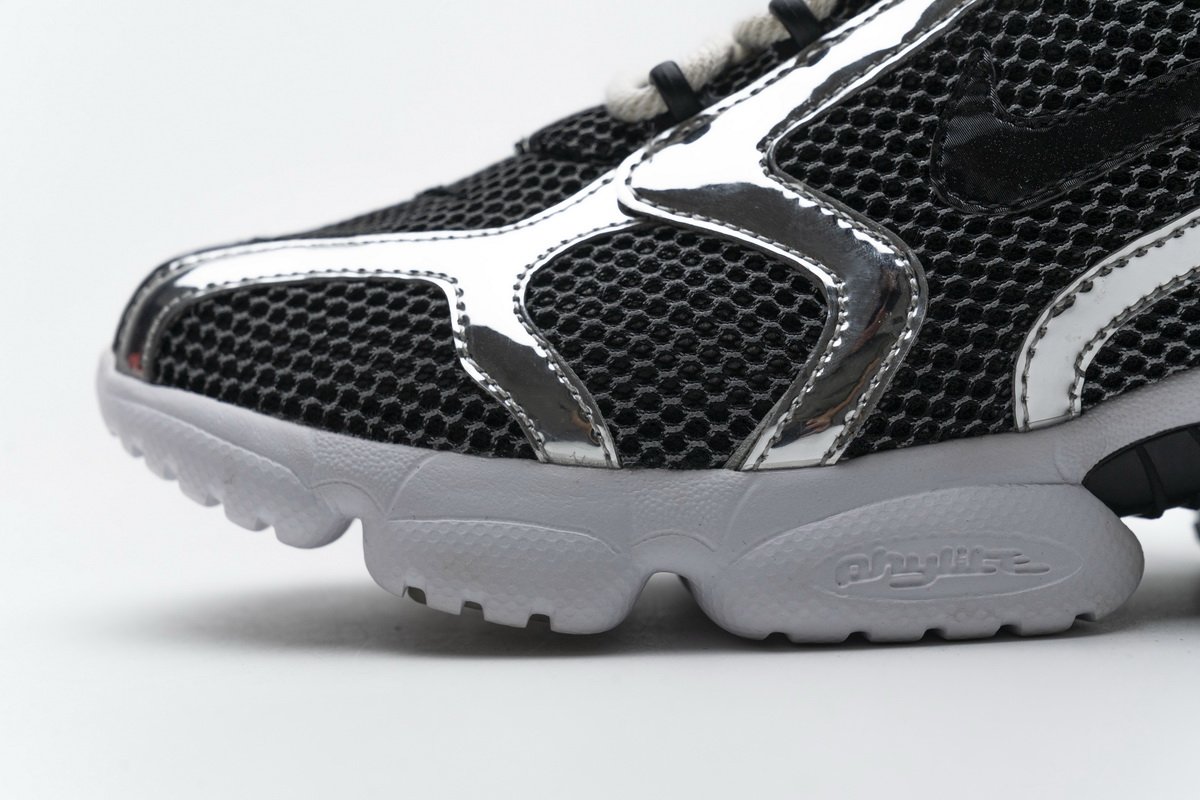 CU1854-001 Stussy x Nike Air Zoom Spiridon Cage 2 Black Silver