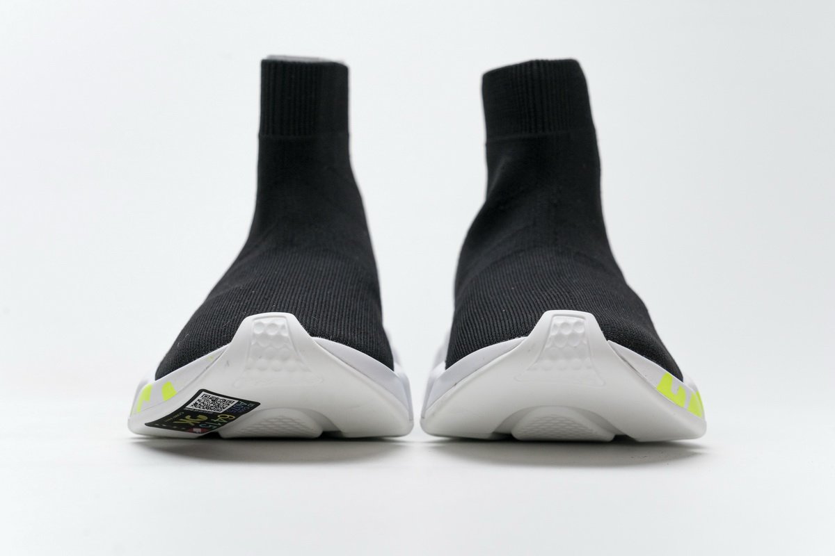 Ba*len*cia*ga stretch mesh high top sneaker black white