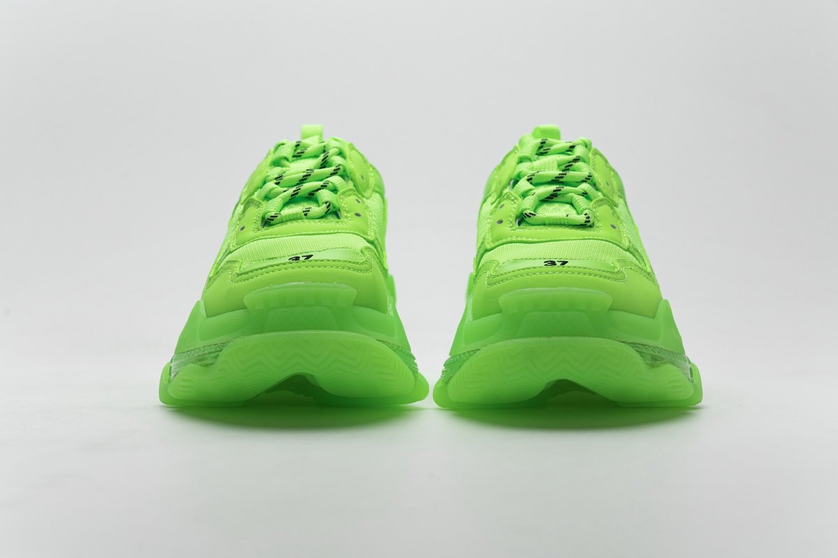 544351 w09o1 3802 Ba*len*cia*ga triple s fluorescent green