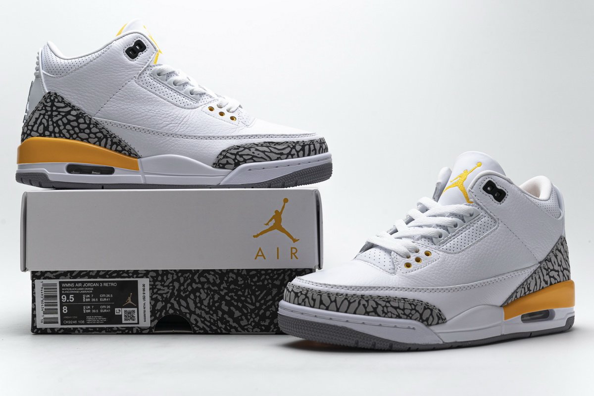 CK9246-108 WMNS Air Jordan 3 Retro Laser Orange