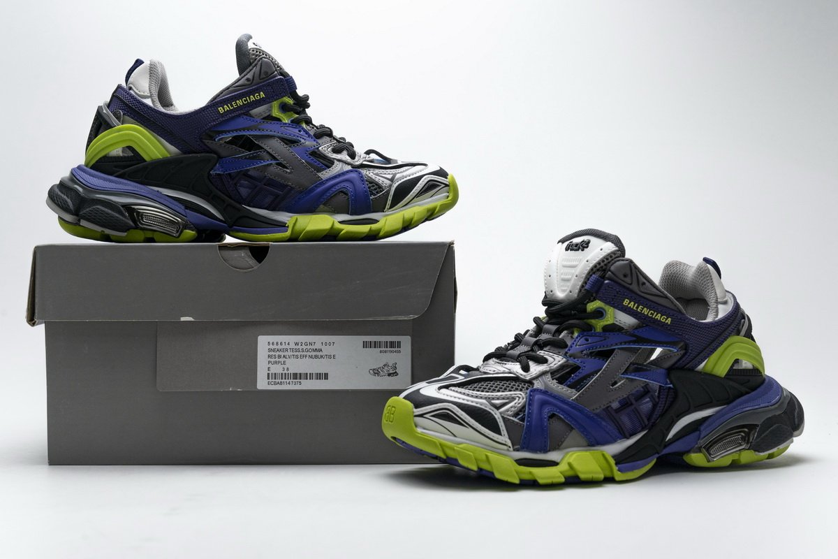 568614 W2GN7 1007 Blenciaga Track 2 Sneaker Purple