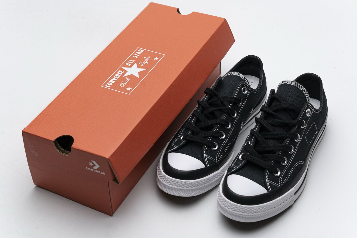161209C Fragment x Moncler Converse CTAS LIFT OX Black White