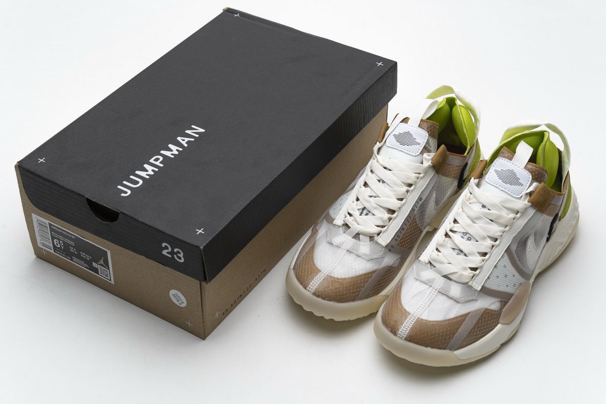 CW0783-104 Jordan Delta SP White Brown Green