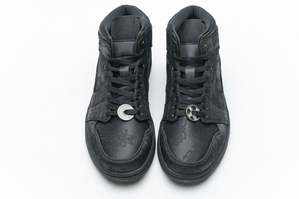 CU2804-300 Edison Chen x Air Jordan 1 Mid “Fearless Black”
