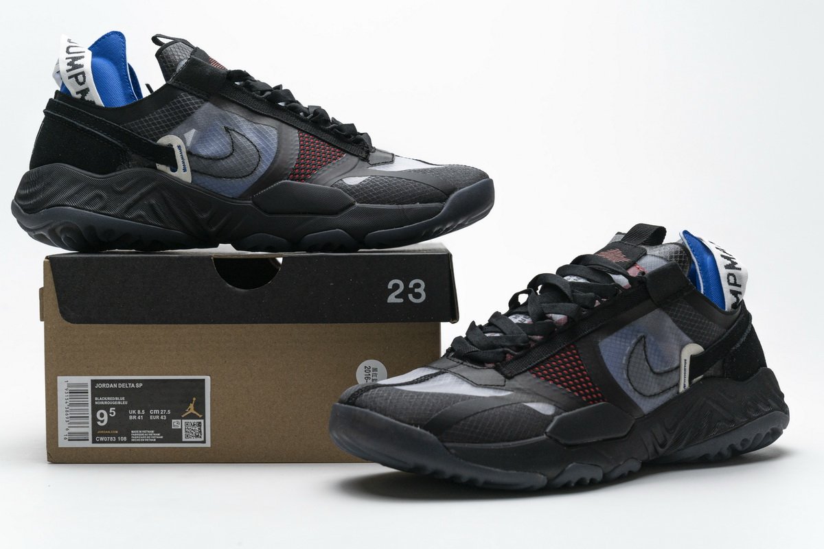 CW0783-108 Jordan Delta SP Black Red Blue