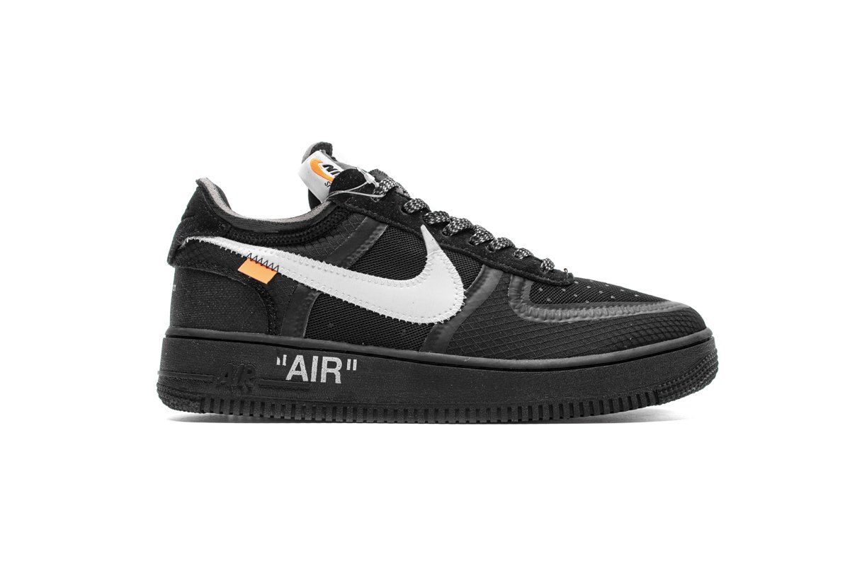 AO4606-001 OFF White X Air Force 1 Low Black