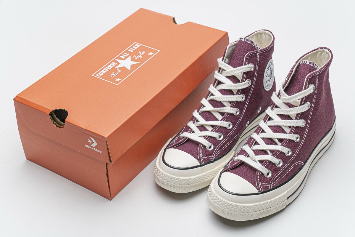 162051C Converse Chuck 70 HI Dark Burgundy Black Egret