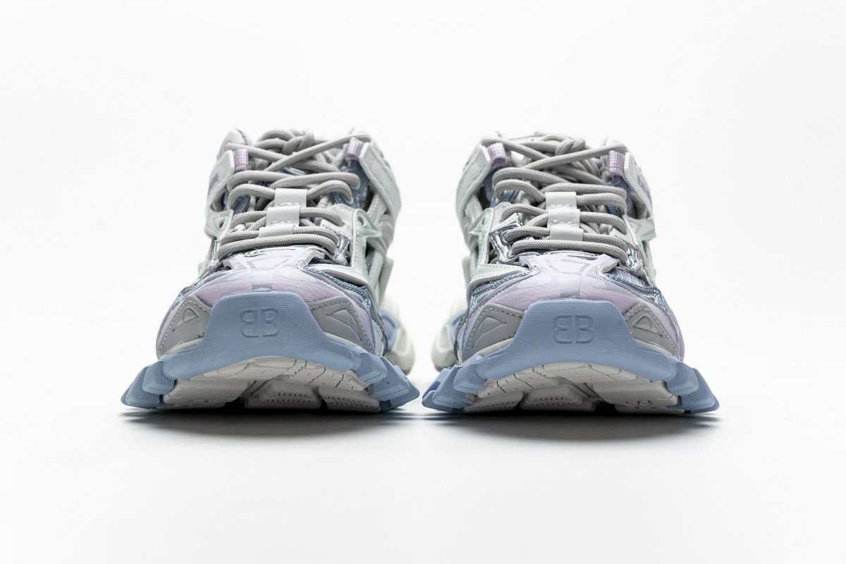 568615 W2GN3 9045 Blenciaga Track 2 Sneaker White Light Blue