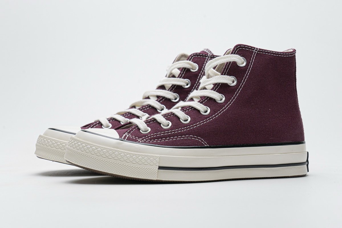 162051C Converse Chuck 70 HI Dark Burgundy Black Egret