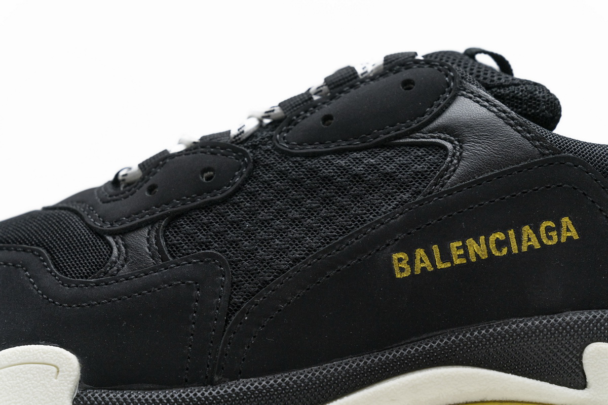 483513 w06e1 1078 Ba*len*cia*ga triple s black yellow