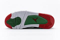 AQ3816-063 Air Jordan 4 Retro White Green Red