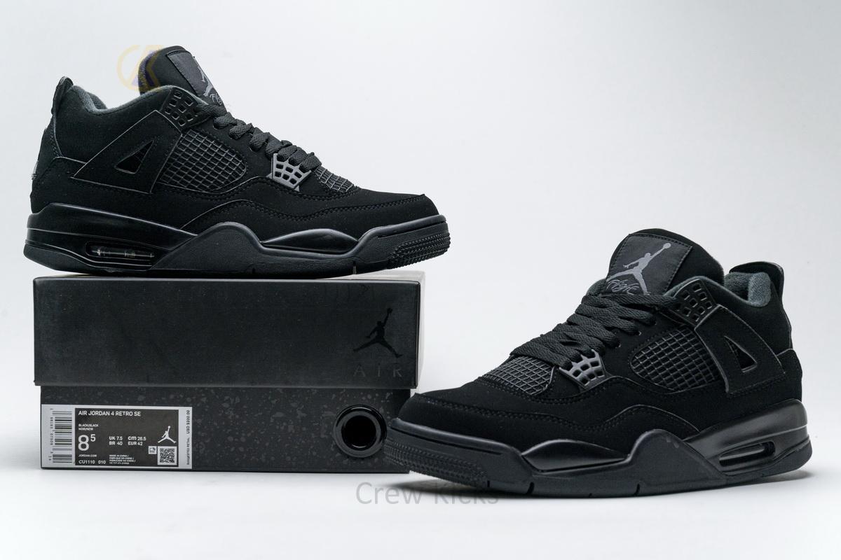 CU1110-010 Air Jordan 4 Retro “Black Cat”