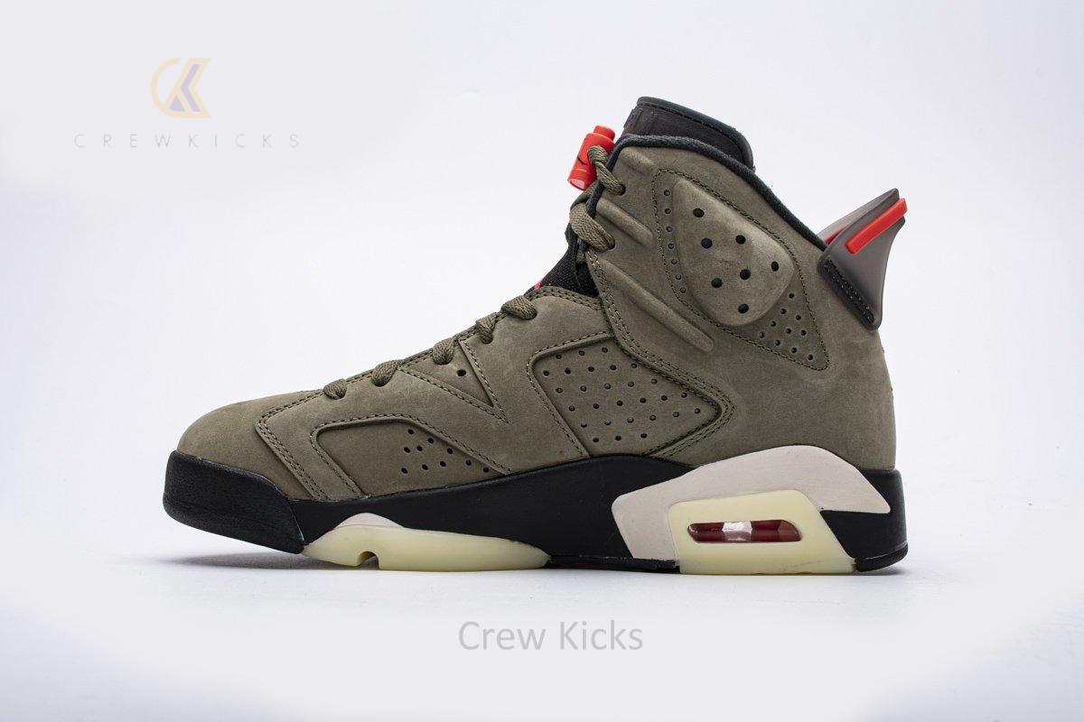 Travis Scott X Air Jordan 6 “Medium Olive”CN1084-200