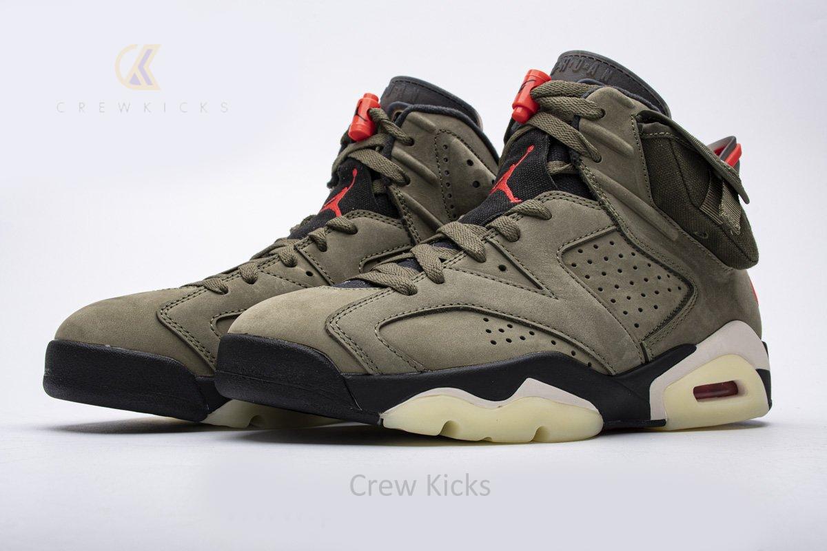 Travis Scott X Air Jordan 6 “Medium Olive”CN1084-200