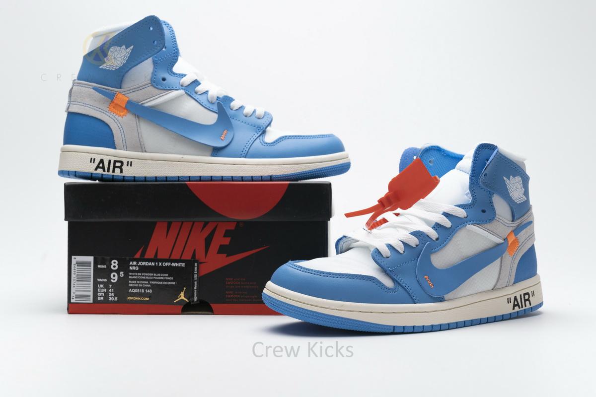 Jordan 1 Retro High Off-White University Blue Update Lace