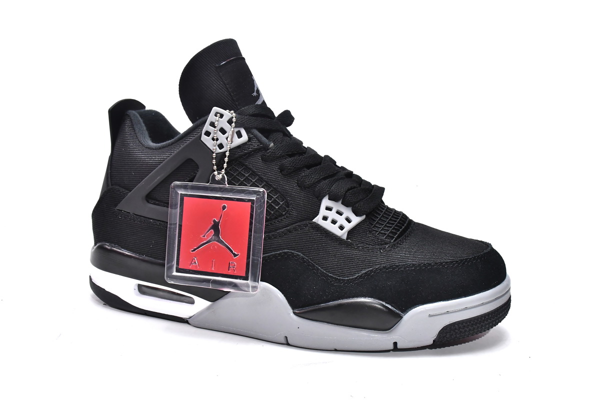 Air Jordan 4 Black Canvas